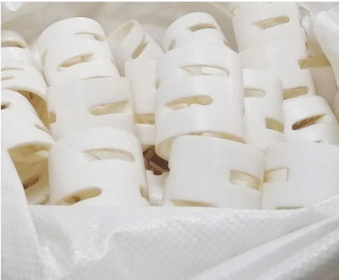 PTFE Pall Packing Ring 50mm Suitable for Application Temperature In Tower