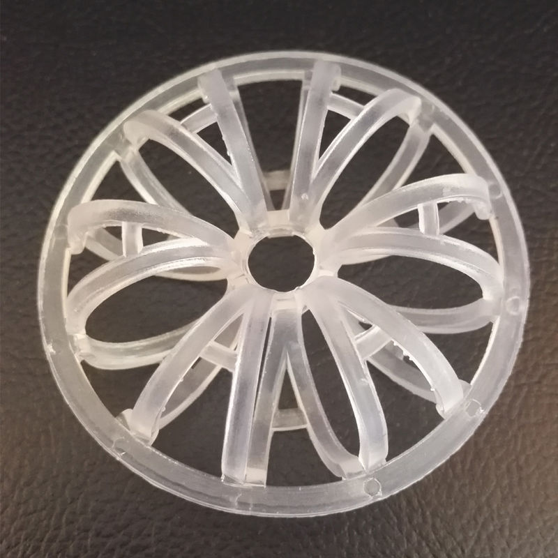 Plastic Random Packing PVC Teller Rosette Ring 47mm For Stripping Service