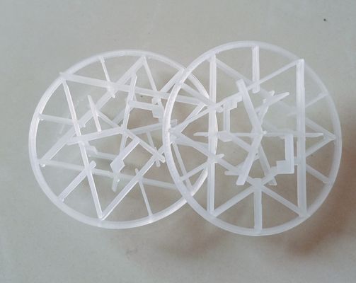 Colonna di imballaggio in anello di fiocco di neve di plastica 90 mm per l'assorbimento di HCl in vari processi